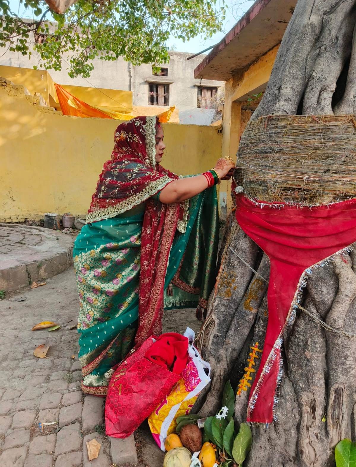 Prayed for the long life of her husband.