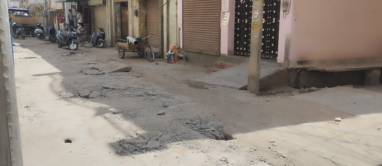 After eight months, the construction of the street started