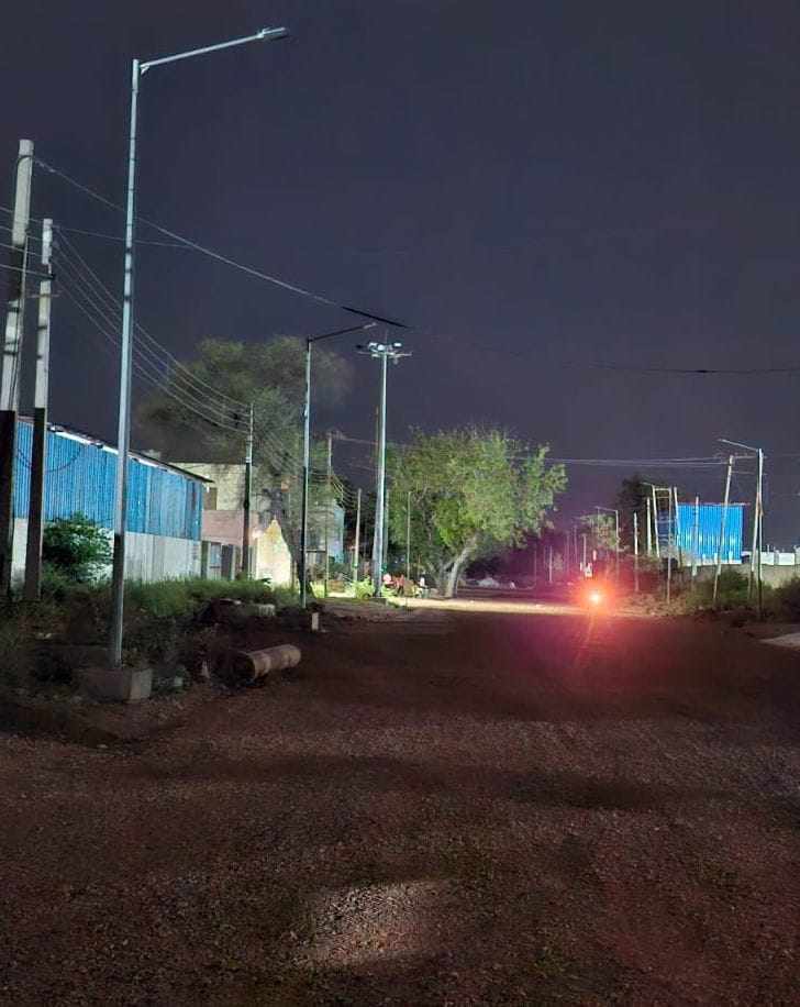 Street lights remained closed in industrial area for 15 days