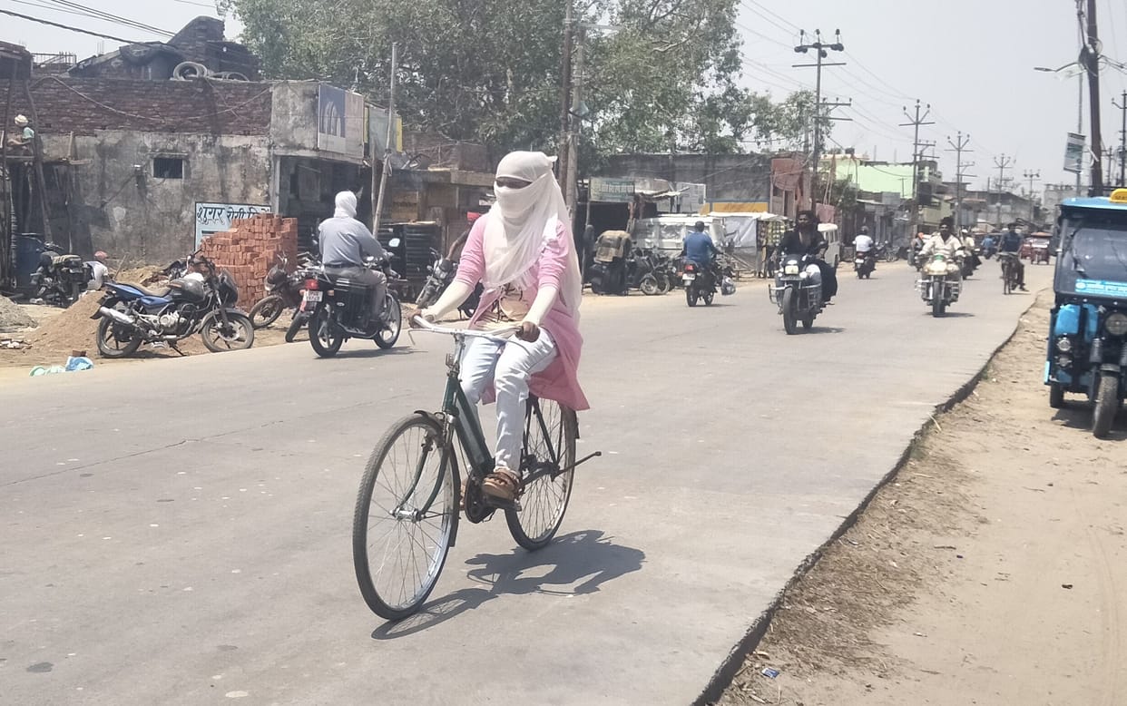 scorching heat from morning to evening
