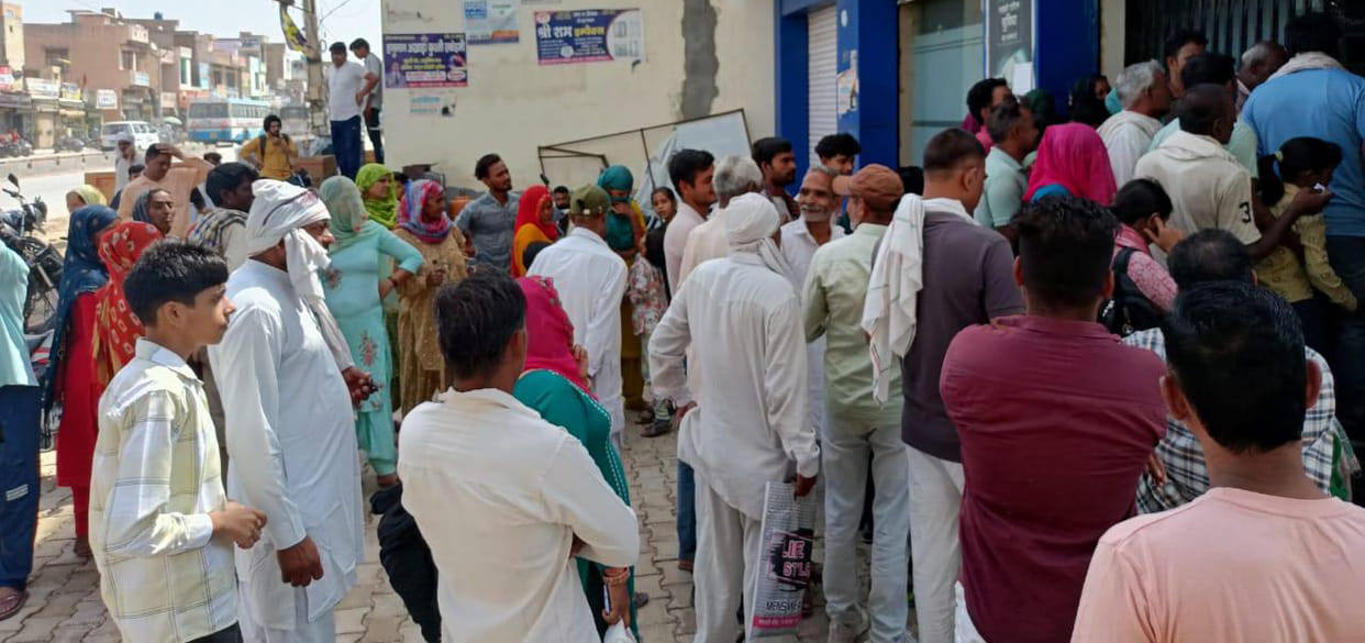 Area residents are worried about updating Aadhaar card
