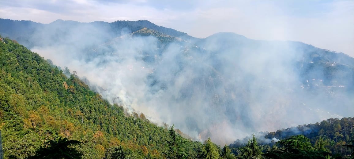 Forest fire reached the oxygen plant of Dalhousie Hospital