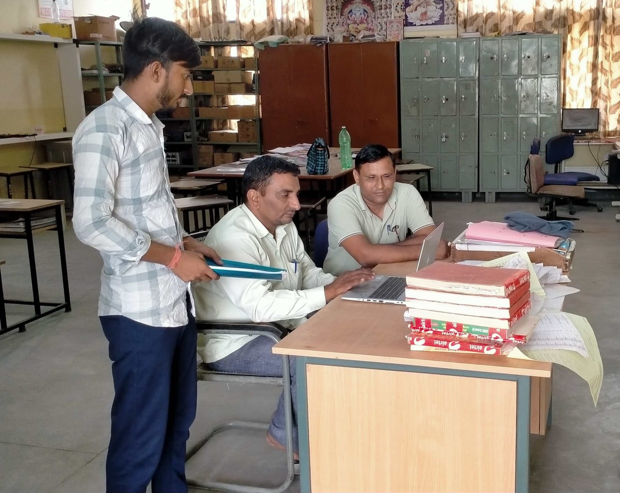 The website went up in the afternoon, the first day of admission in ITI students were upset