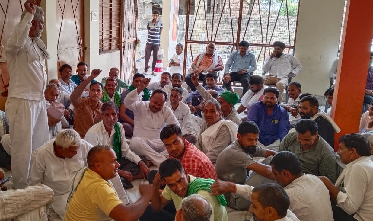 Farmers and heads will protest if the tank construction site is not changed