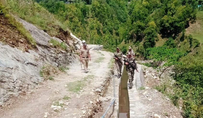 SSB and police combed the international border