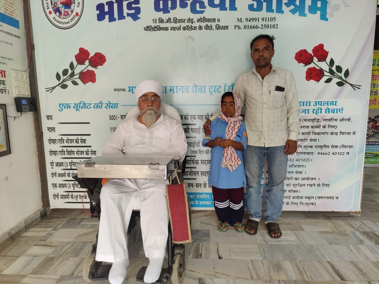 Shobhawati, who left home 12 years ago, was introduced to the family by Bhai Kanhaiya Ashram