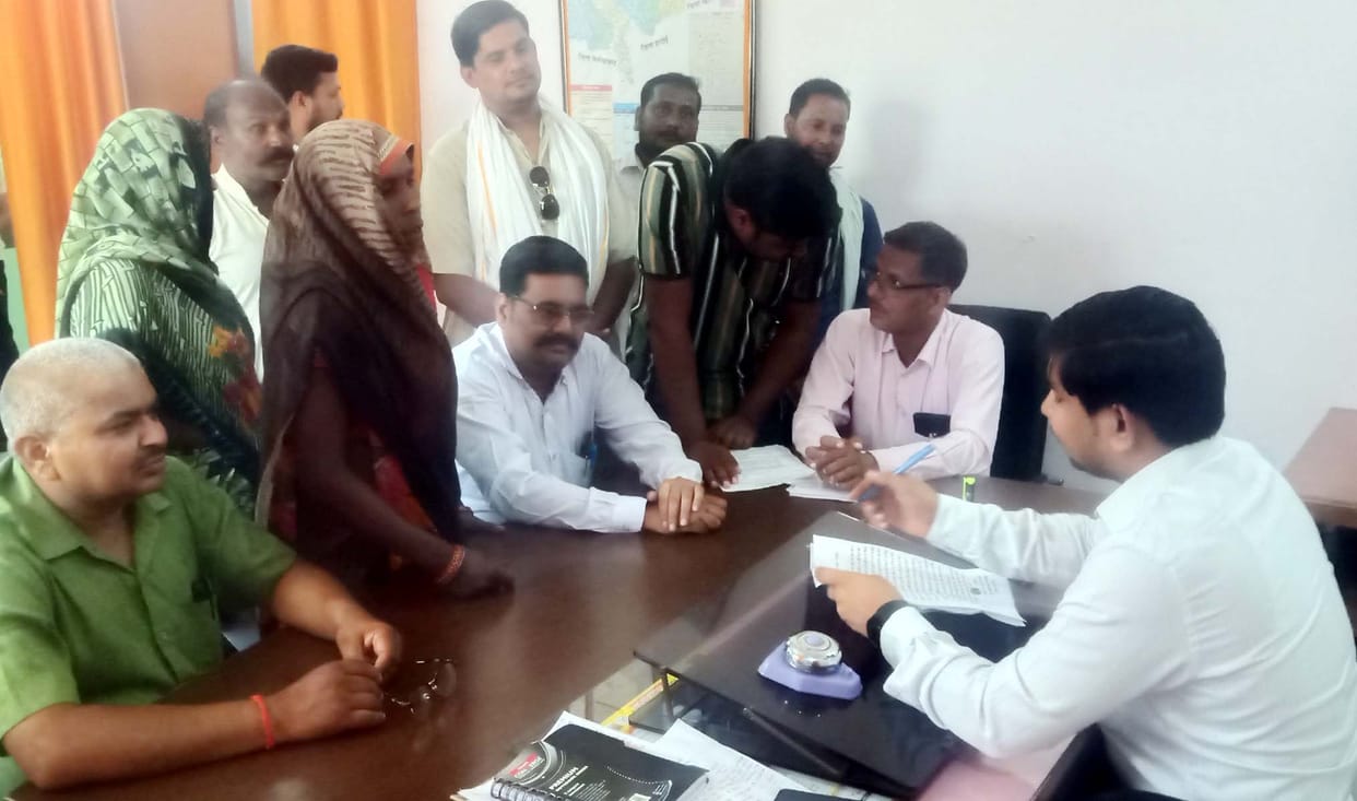 SDM sitting in the office... listened to the problems of the public