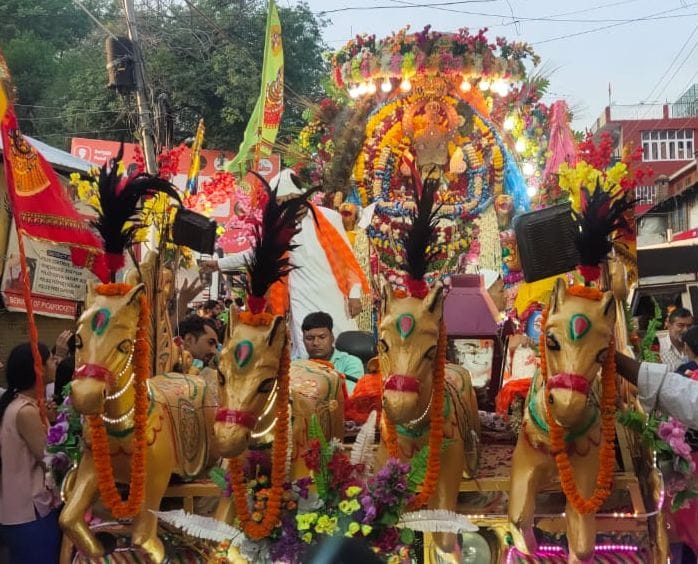 Shyam Parivar Solan Trust City 

Nishan procession taken out in
