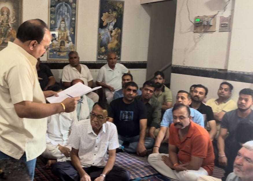 Rajesh Sharma became the fifth time 

President of Nalagarh Brahmin Sabha