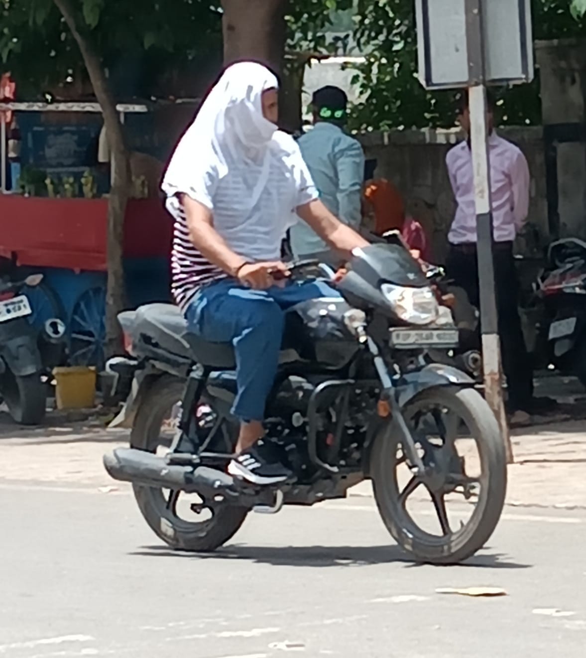 People were troubled by the heat throughout the day, got relief from the cool breeze in the evening