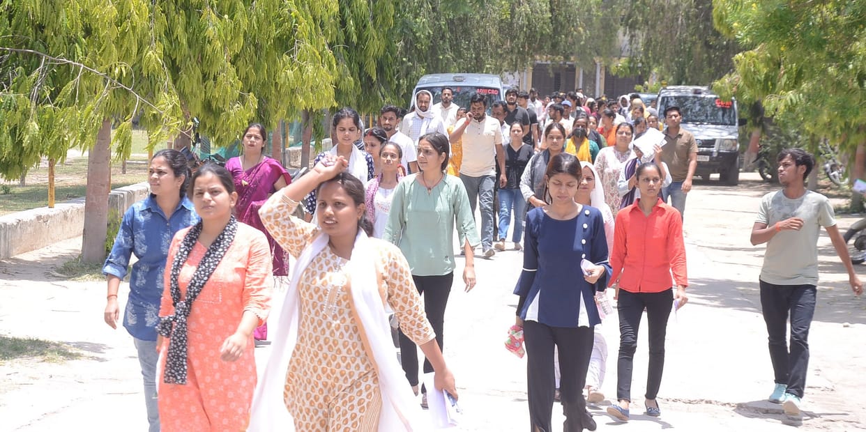 66 candidates left the B.Ed entrance exam