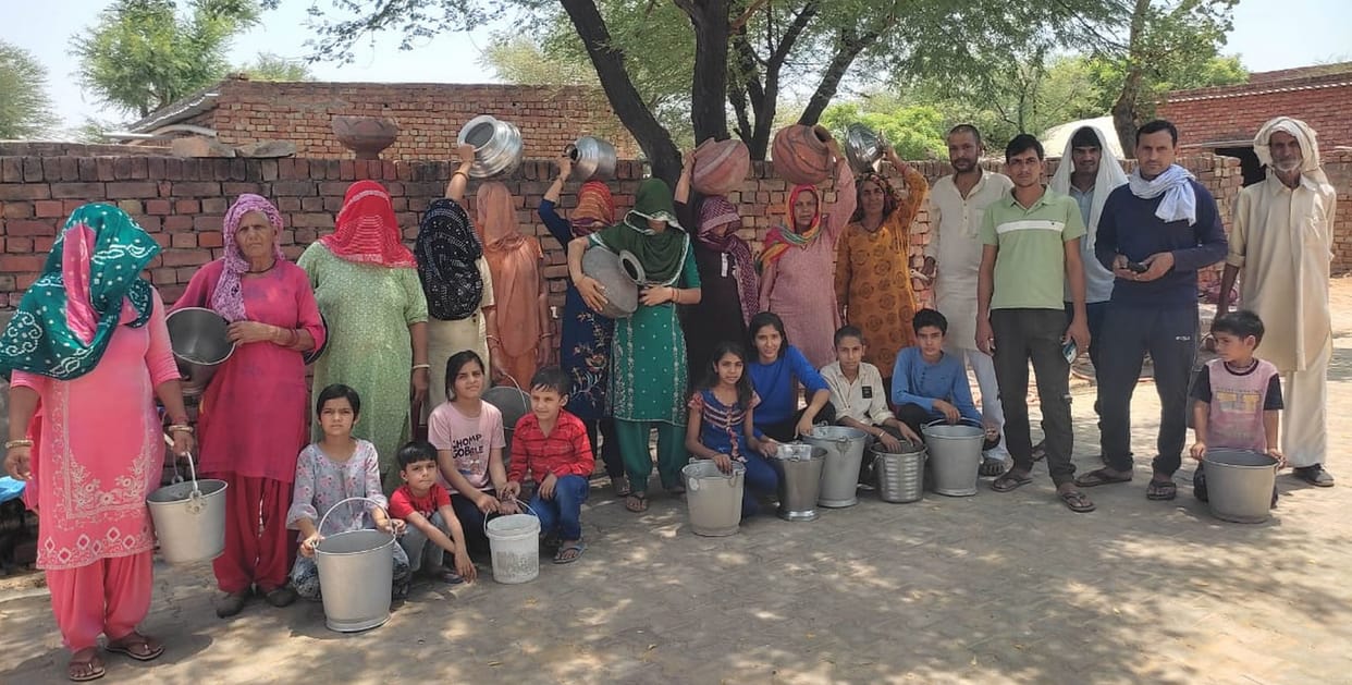 Villagers expressed anger over drinking water