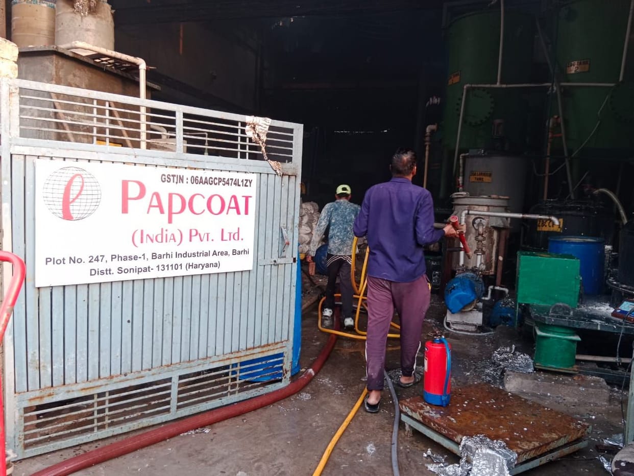 Fire breaks out in rubber factory, drug factory behind it engulfed