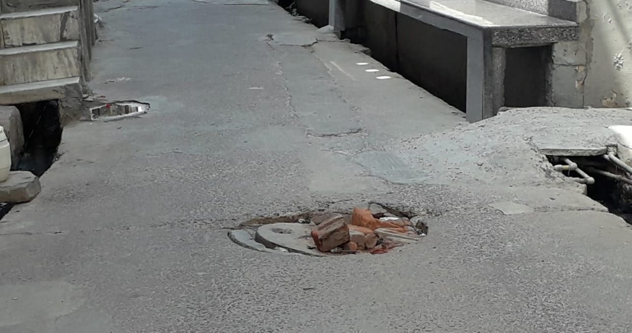 Open manhole covers become a problem