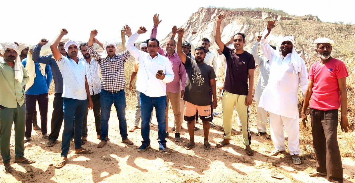 Villagers expressed anger over illegal mining in village Pichoupa Kalan