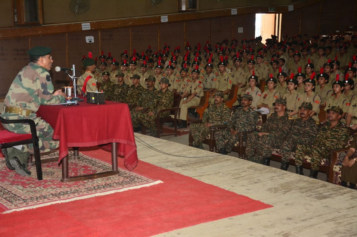 NCC annual training camp started in Rampur College