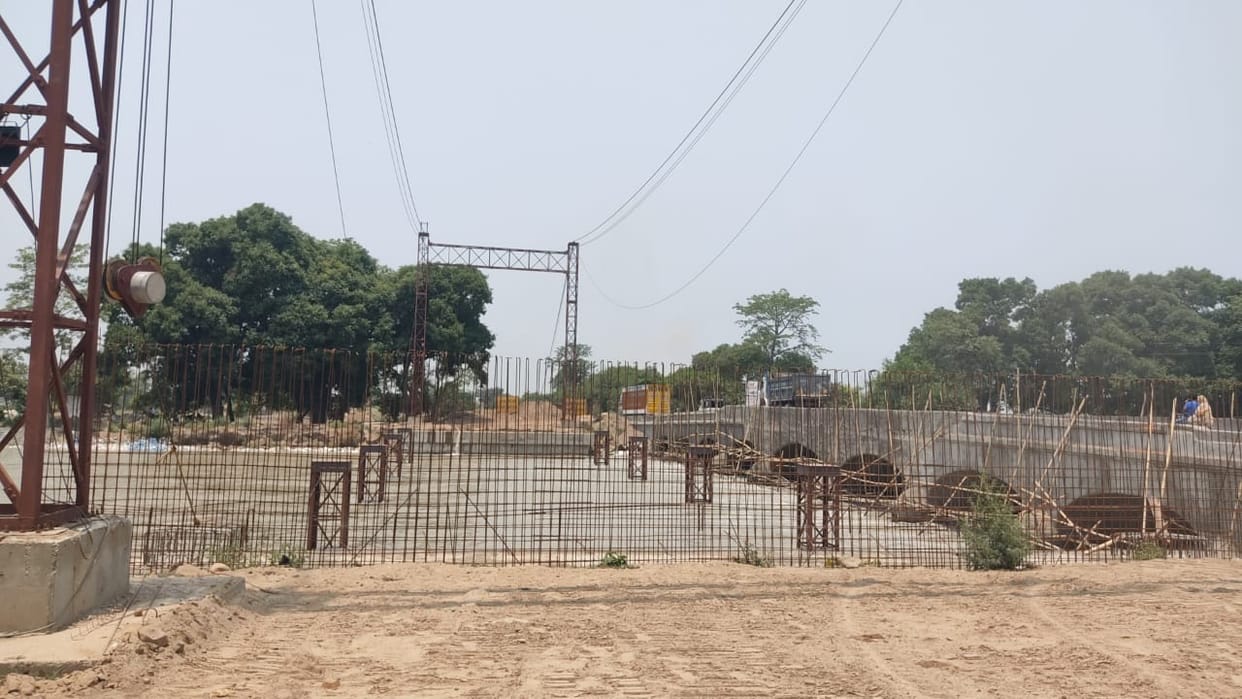 Girders have arrived... now the construction of the Hardoi branch canal bridge will pick up speed