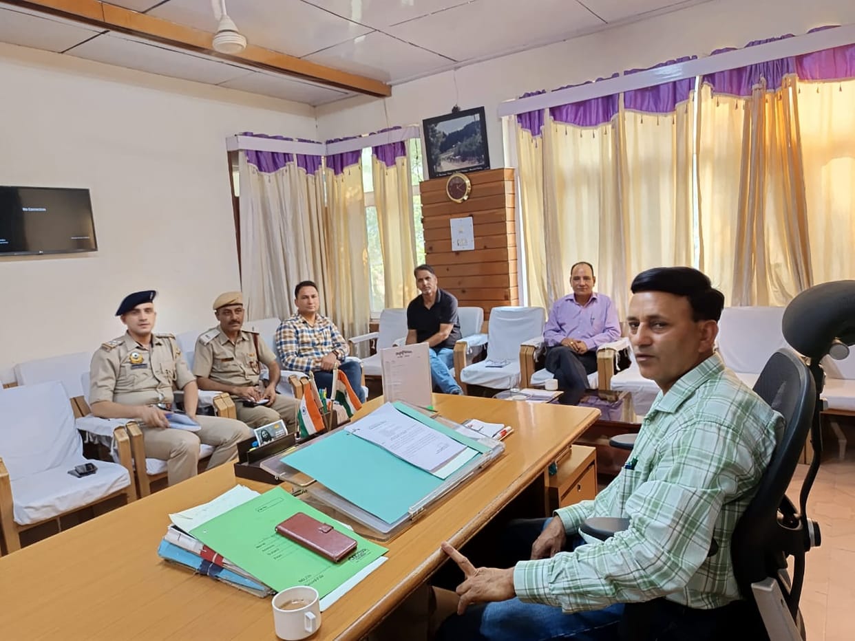 Block level coordination committee meeting, review of disaster management, Rampur Bushahr