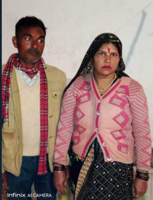 A couple going to their son's in-laws' house on a bike died in a road accident