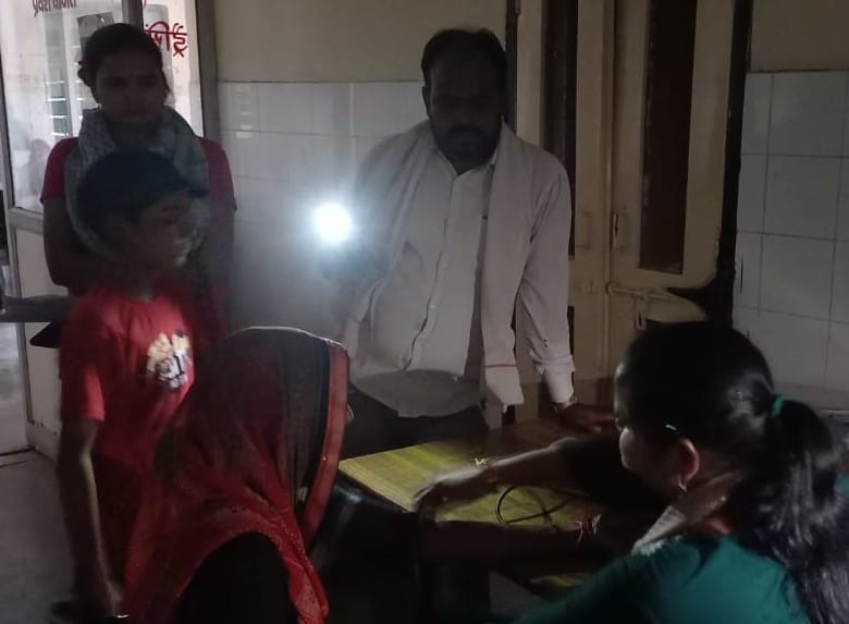Treatment was done under torchlight in the district hospital