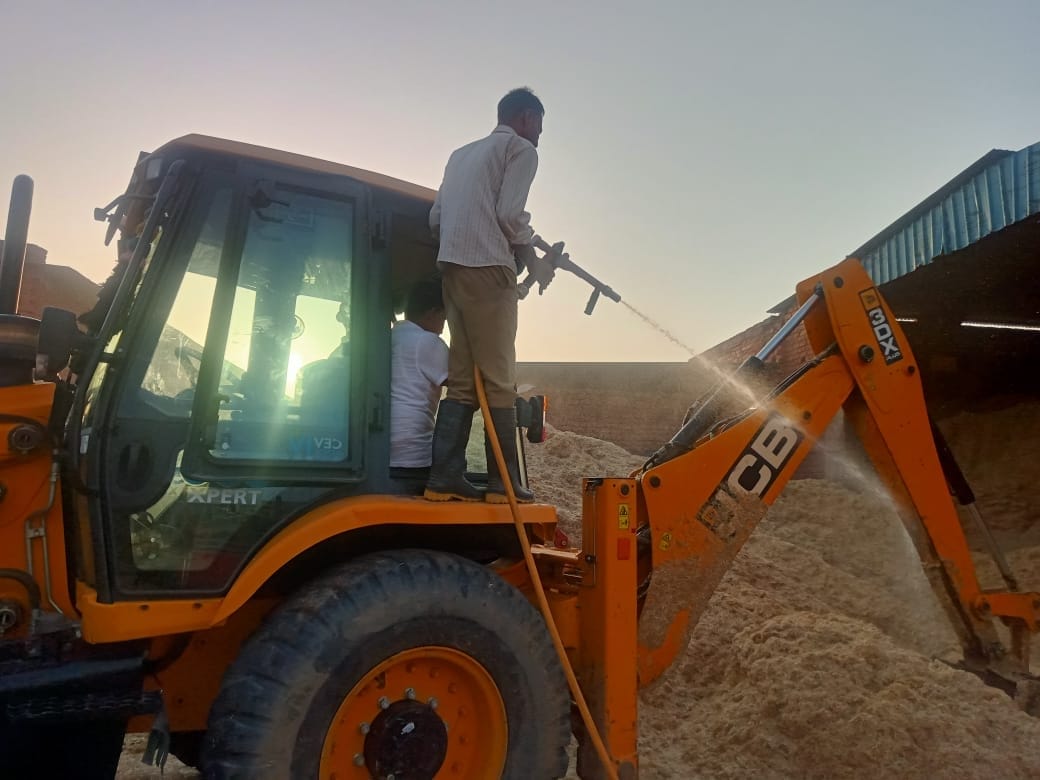 Fuel and cattle fodder burnt in two different places