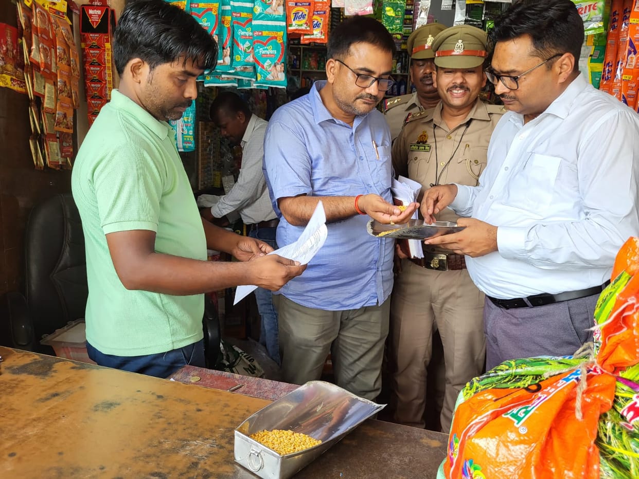 Rapid raid in the district regarding Khesari pulses