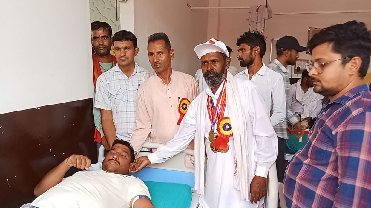 Blood man Amar Singh has donated blood 106 times