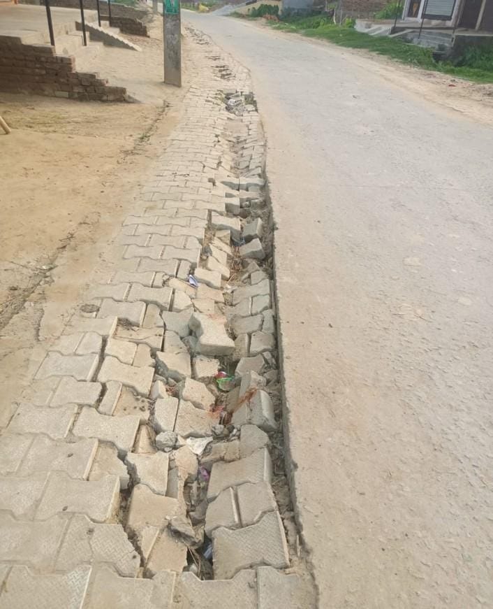 Interlocking made of Rs 39 lakhs uprooted in three months