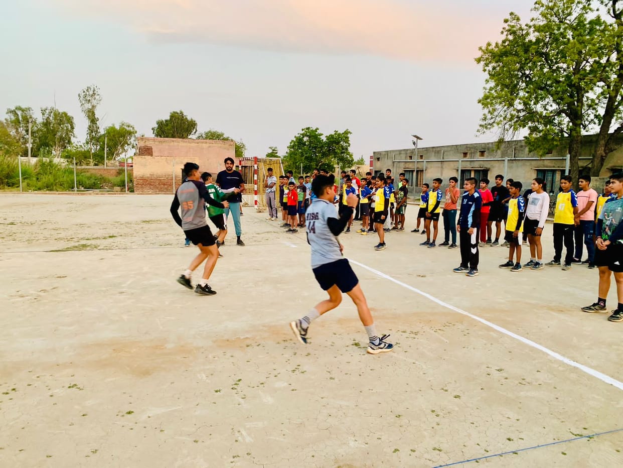 94 players gave trial for handball nursery in Ladwa