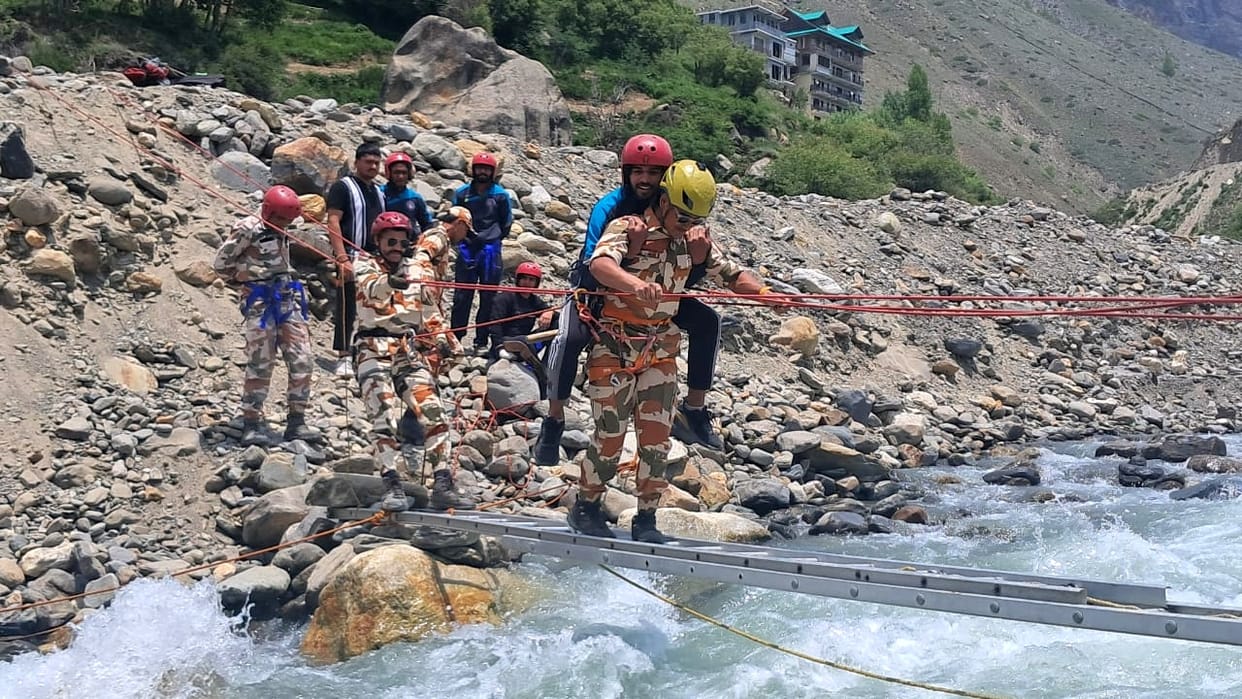 People rescued and evacuated safely in Lahaul also