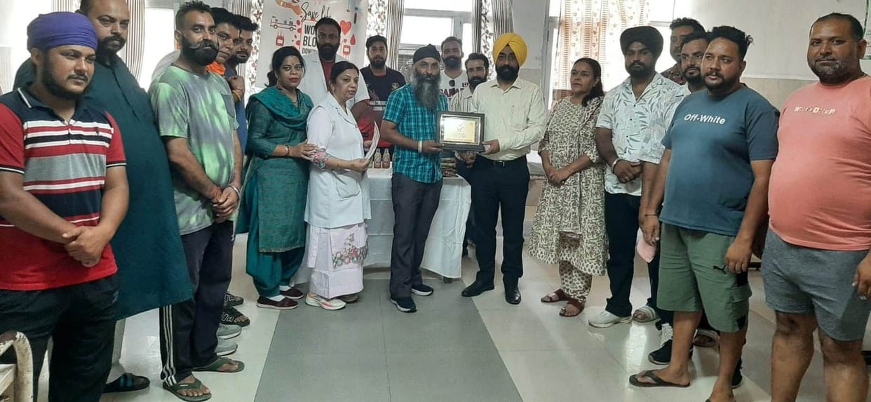 35 units of blood donated on World Blood Donation Day