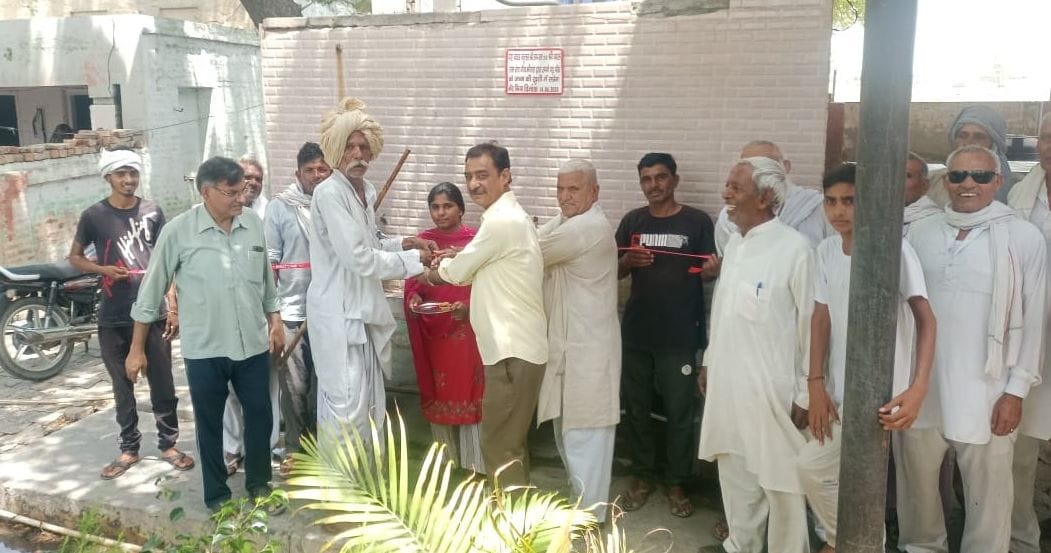 Donated water cooler to school in joy of having great grandson
