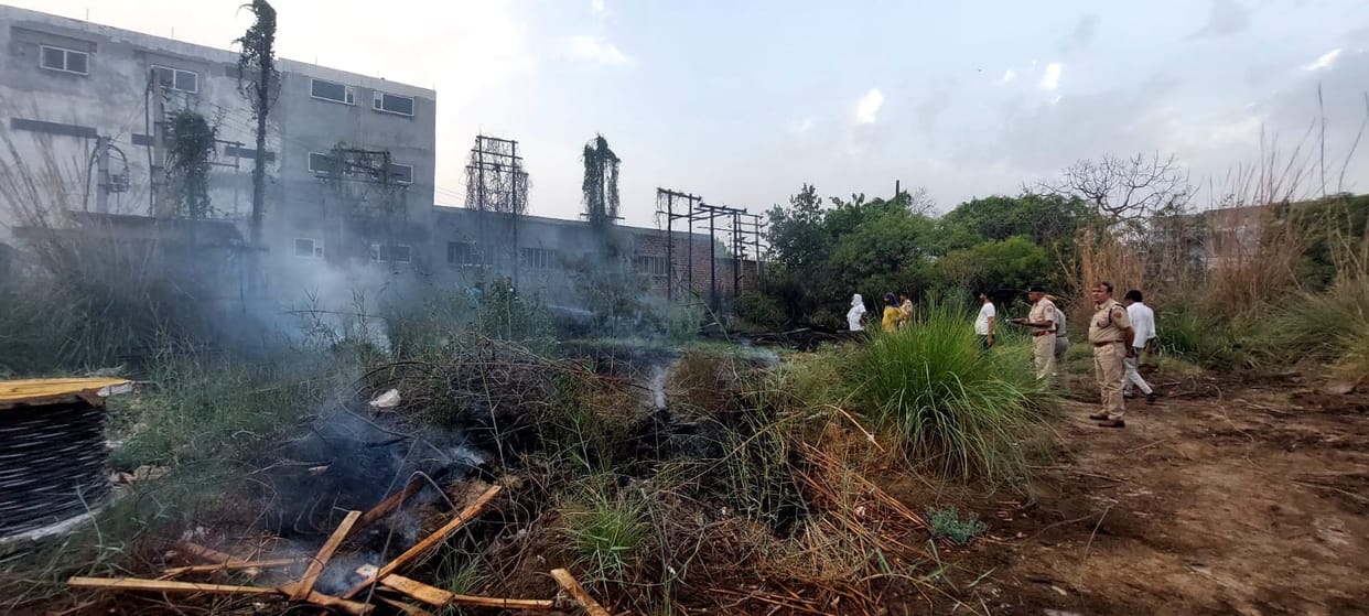 Fire broke out due to short circuit in power house, power cut in many colonies