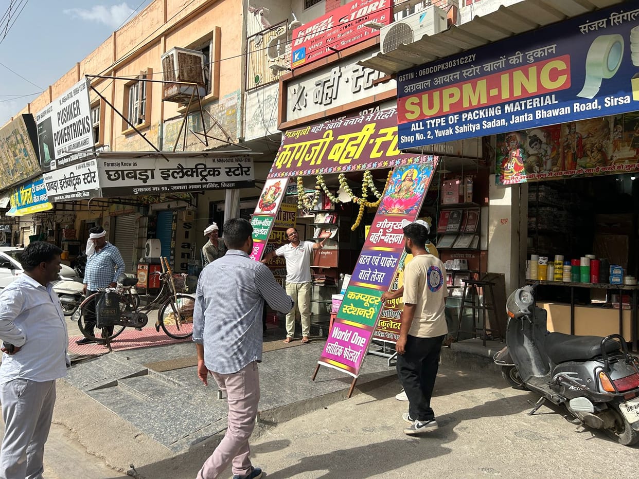 When the issue was raised in DC court, the city council team reached to remove encroachment in the markets.
