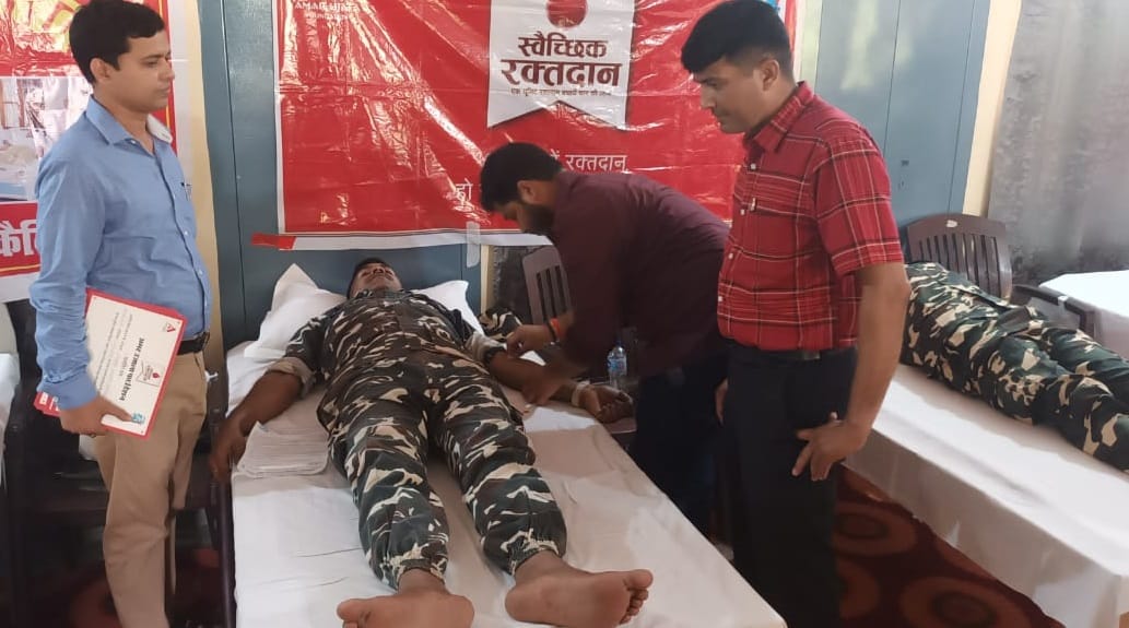 35 SSB soldiers became great donors by donating blood