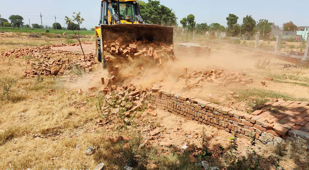 Demolition action taken against 10 illegal colonies