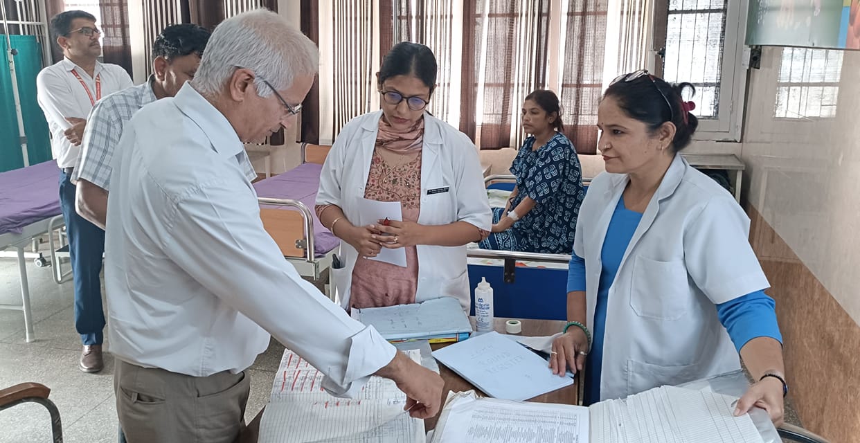 Health Headquarters team checked arrangements in CHC and Civil Hospital