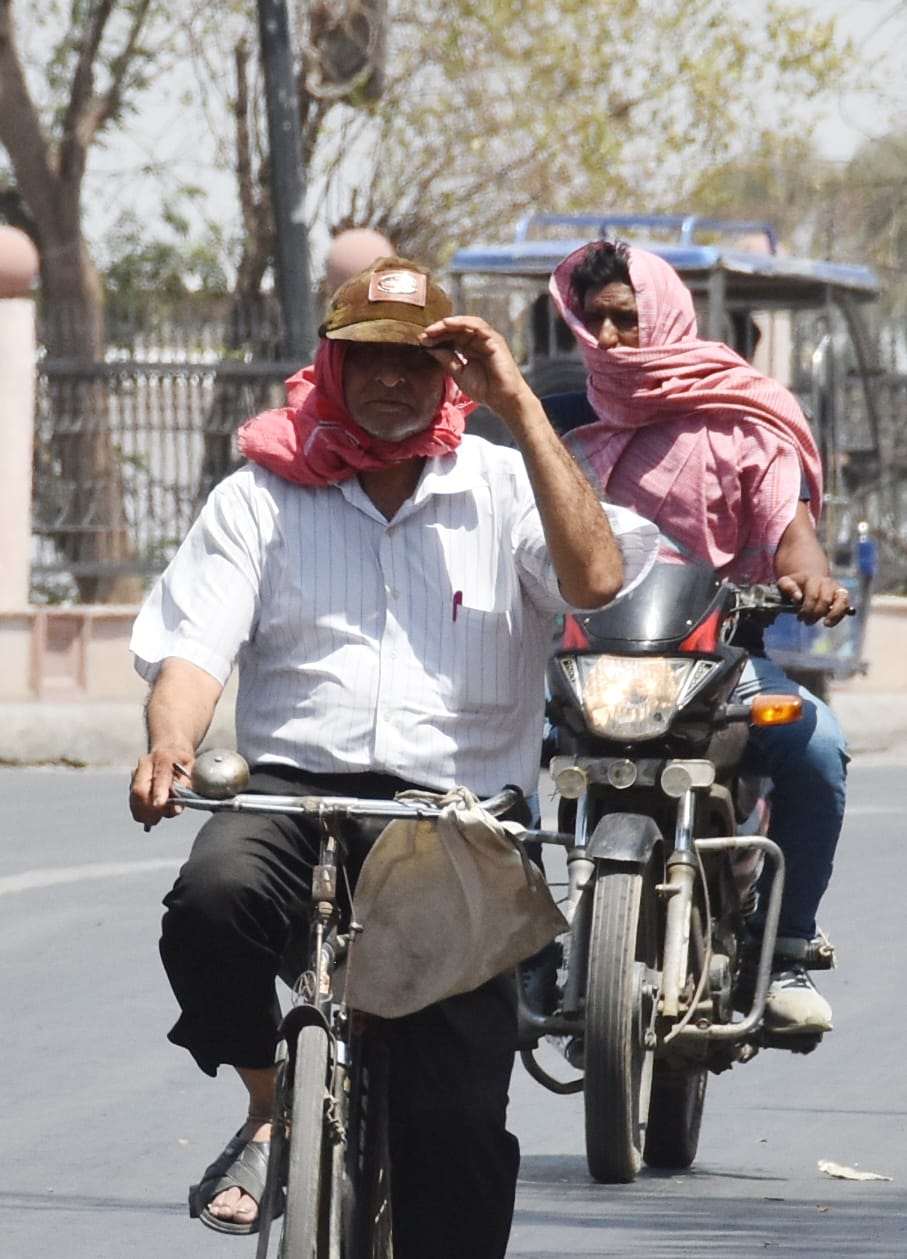 The scorching sun and the hot winds scorched