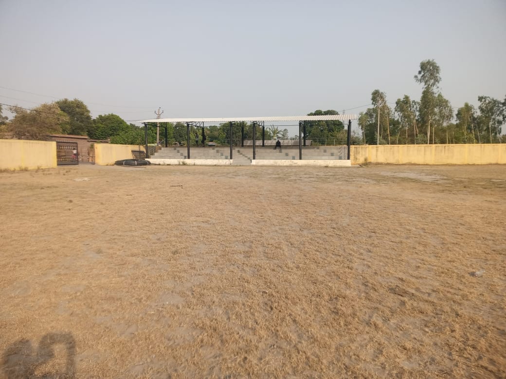 The ground is ready, players are unable to practice due to lack of resources