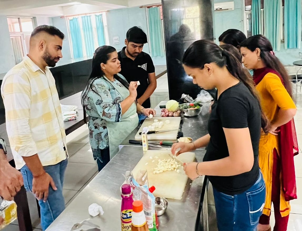 Participants learned to prepare Indo-Chinese dishes