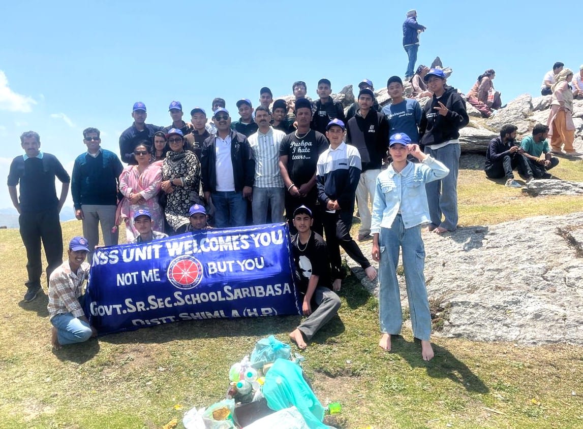 NSS Saribasa School launched cleanliness campaign in Chanshal.