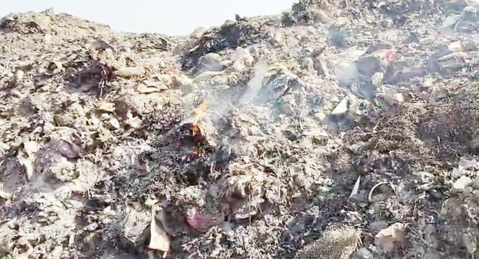Councilors inspected the dumping point, found fire in the garbage