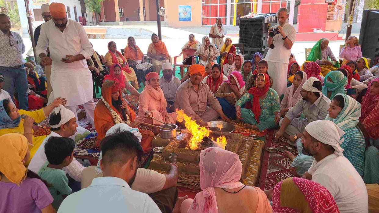 End of 21 Dhuni penance of Mahant Shaktinath Maharaj