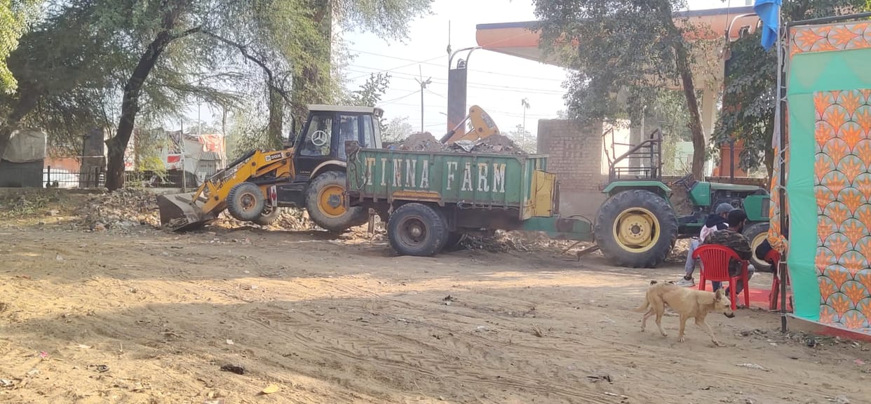 Institutions occupy the green belt, city council issues tender for development works