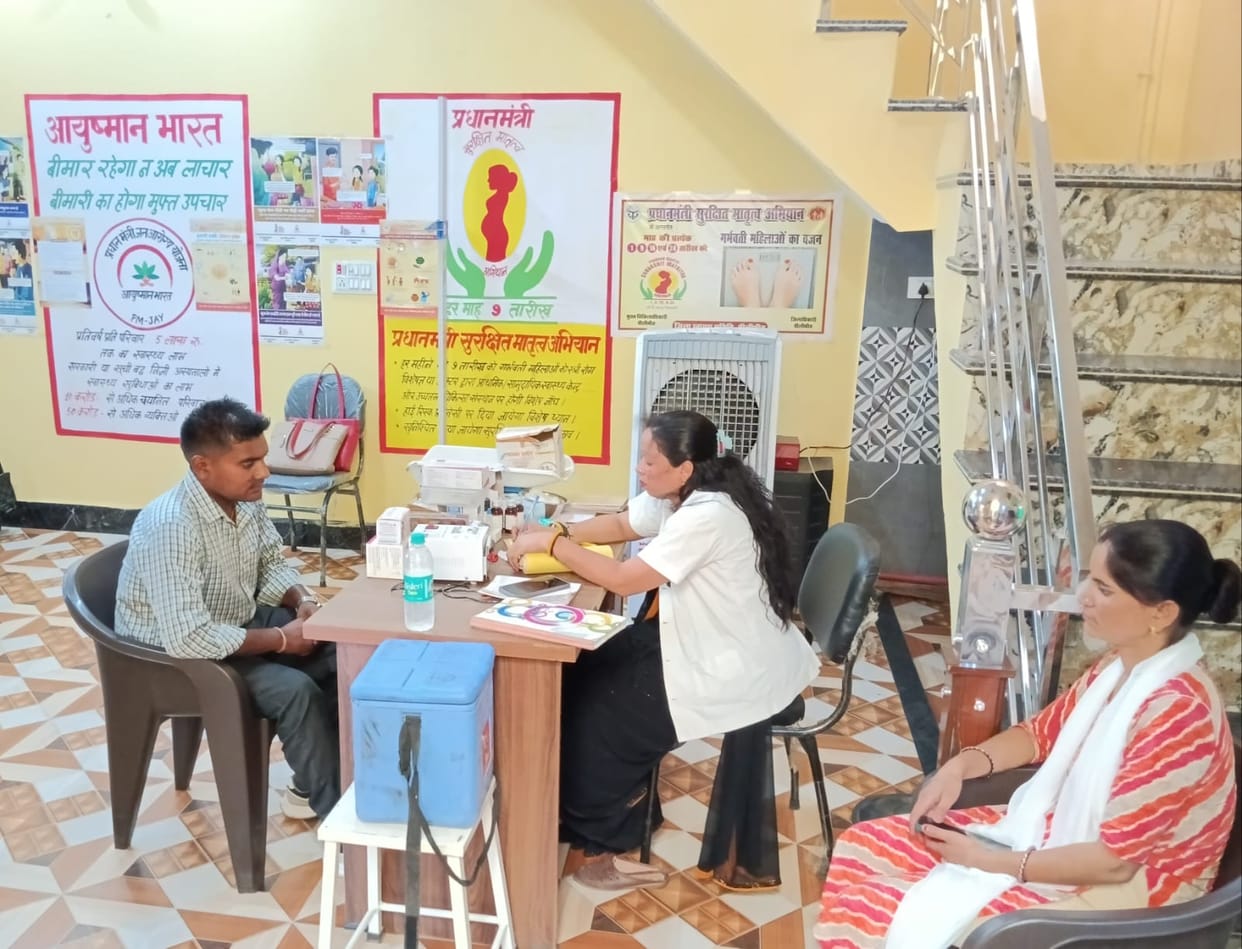 Doctor is absent, pharmacist is doing treatment