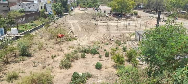 Damoh News Railway officials cut down more than 400 trees to build housing