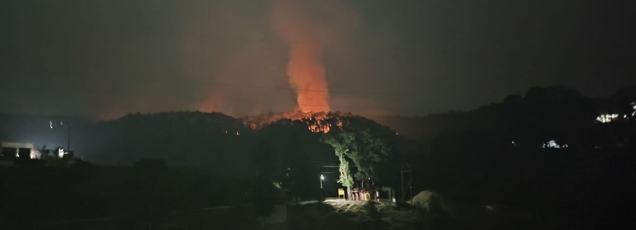 Forest Fire In Sitoli