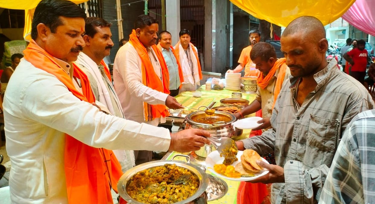 Devotees gathered in temples on the last big Tuesday