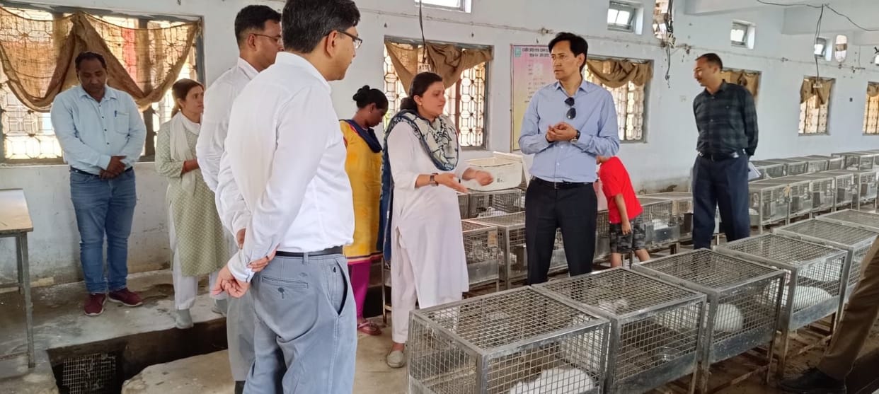 Commissioner inspected Angora Shashak Breeding Center