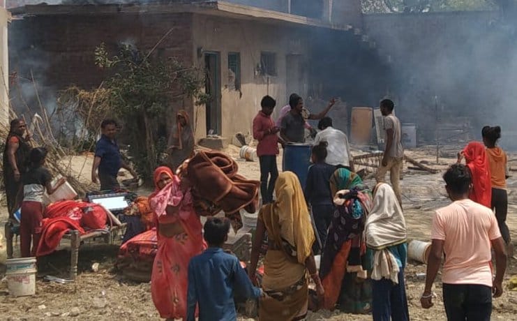 Five houses destroyed by fire